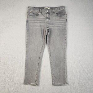 Levi's Boyfriend Jeans Womens Size 32 Gray Relaxed Fit Tapered Leg Mid Rise Pant